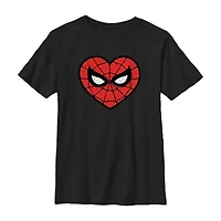 Disney Collection Little & Big Kid Boys Crew Neck Short Sleeve Spiderman Graphic T-Shirt