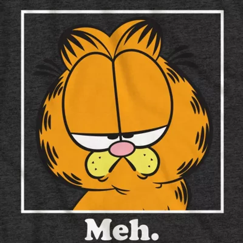 Mens Crew Neck Short Sleeve Regular Fit Garfield Big and Tall Graphic T-Shirt