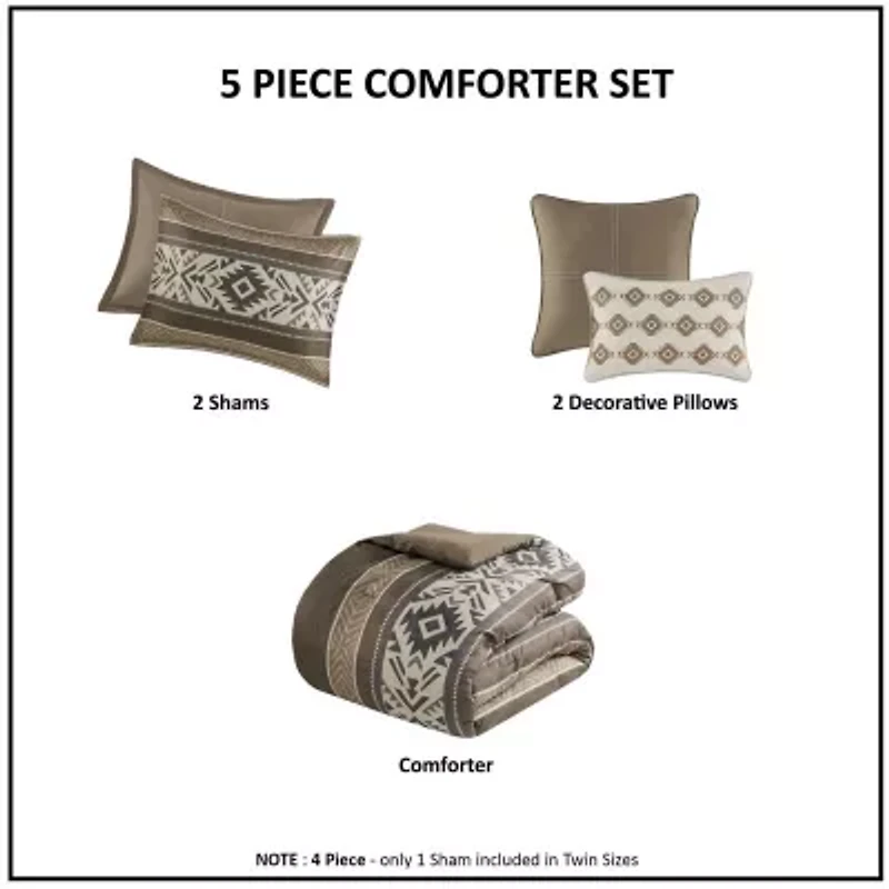Madison Park Stacia 5-pc. Midweight Comforter Set