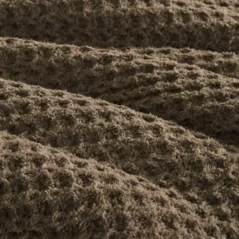Madison Park Ellis Waffle Knot Chenille Midweight Comforter Set