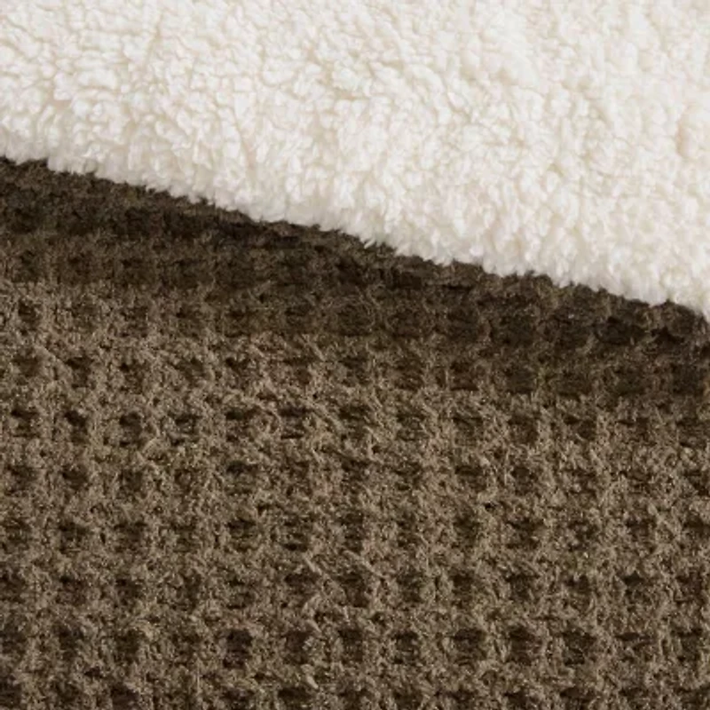 Madison Park Ellis Chenille Sherpa Reverse Soft Comforter Set