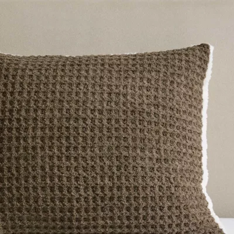 Madison Park Ellis Waffle Knot Chenille Midweight Comforter Set