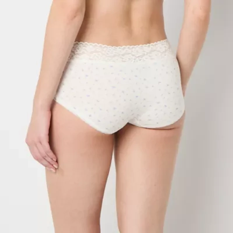 Arizona Body Cotton with Lace Boyshort Panty