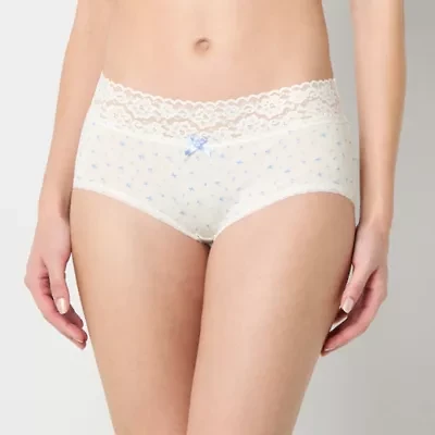 Arizona Body Cotton with Lace Boyshort Panty