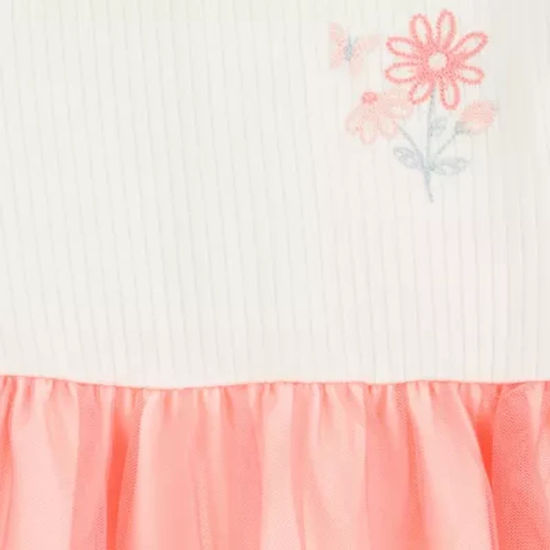 Carter's Toddler Girls Short Sleeve Fitted Tutu Dress