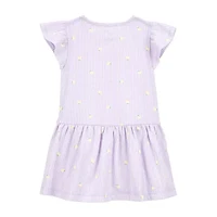 Carter's Toddler Girls Short Sleeve Flutter A-Line Dress