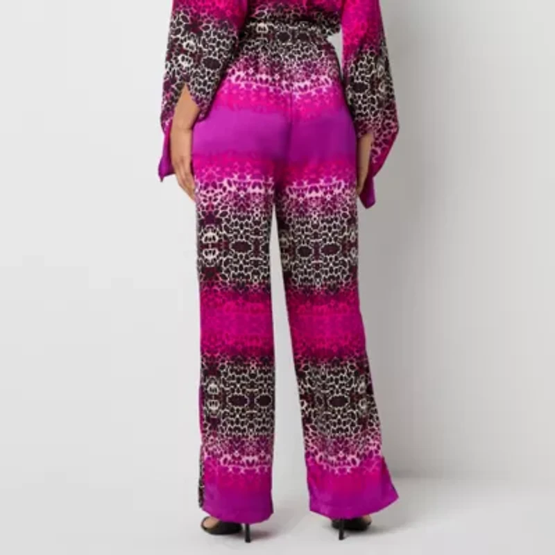 Bold Elements Womens Wide Leg High Rise Trouser