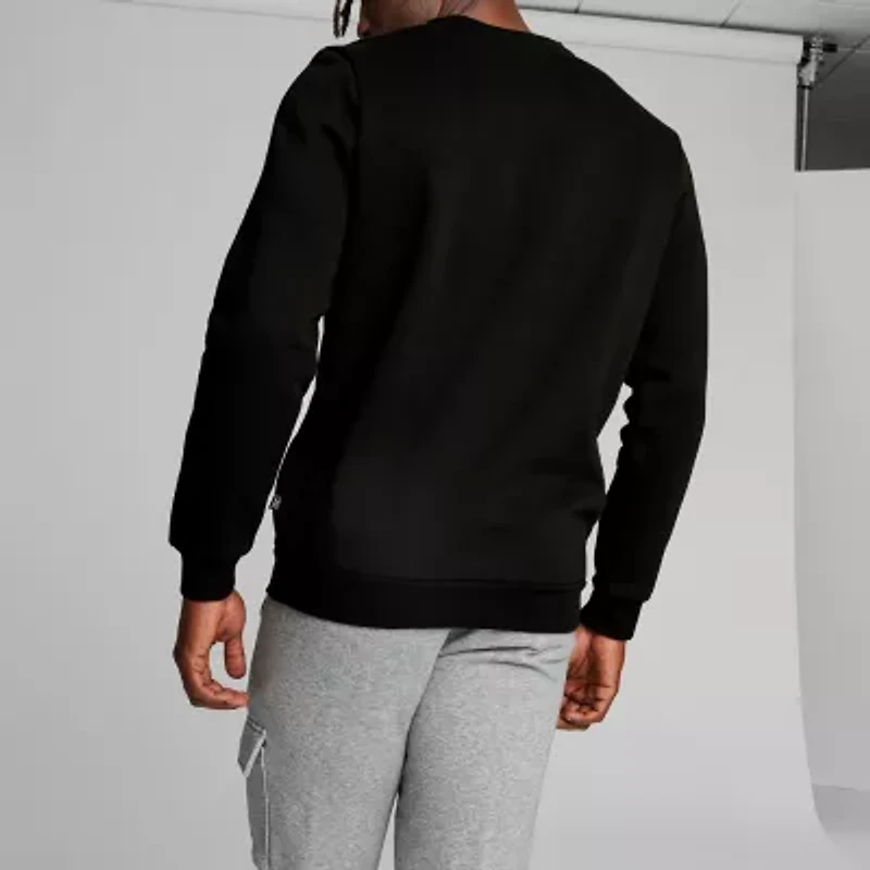 PUMA Essential Fleece Mens Crew Neck Long Sleeve Sweatshirt