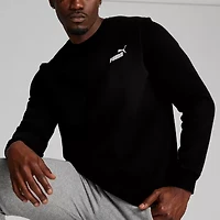 PUMA Essential Fleece Mens Crew Neck Long Sleeve Sweatshirt