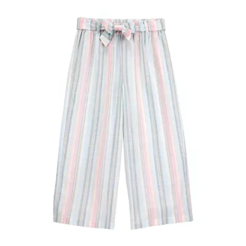 Carter's Little & Big Kid Girls Wide Leg Regular Fit Pull-On Pant