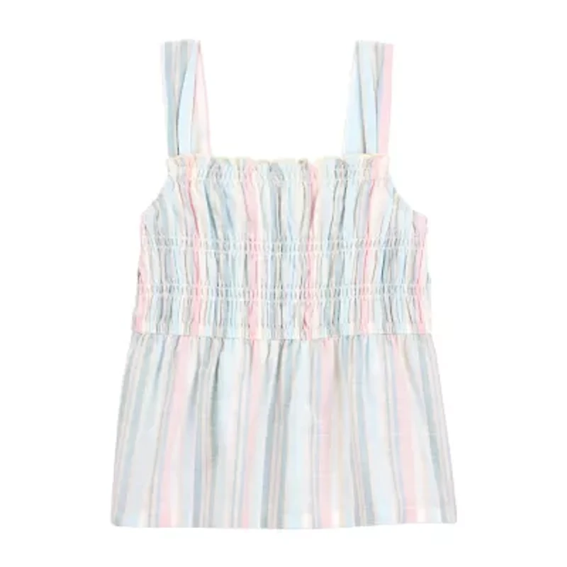 Carter's Little & Big Kid Girls Square Neck Sleeveless Tunic Top