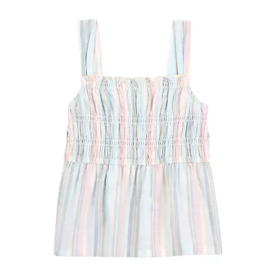 Carter's Little & Big Kid Girls Square Neck Sleeveless Tunic Top