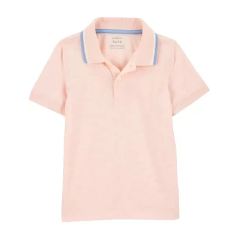 Carter's Toddler Boys Short Sleeve Regular Fit Polo Shirt
