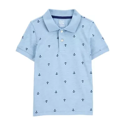Carter's Toddler Boys Short Sleeve Regular Fit Polo Shirt