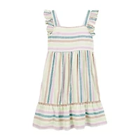 Carter's Little & Big Kid Girls Short Sleeve Flutter A-Line Dress