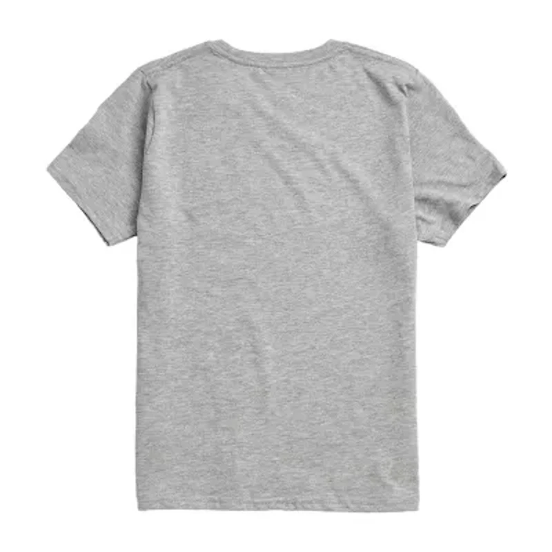 Disney Collection Little & Big Kid Boys Crew Neck Short Sleeve Lilo Stitch Graphic T-Shirt