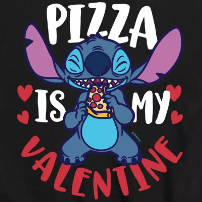 Disney Collection Little & Big Kid Boys Crew Neck Short Sleeve Lilo Stitch Graphic T-Shirt
