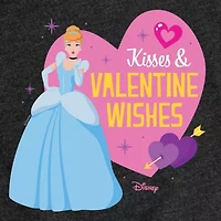 Disney Collection Little & Big Kid Girls Crew Neck Short Sleeve Cinderella Graphic T-Shirt