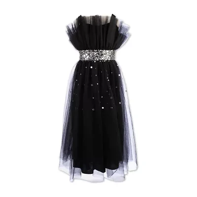 Speechless Big Kid Girls Embellished Sleeveless Midi Party Dress