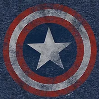 Mens Crew Neck Short Sleeve Regular Fit Captain America Big and Tall Graphic T-Shirt