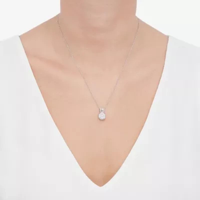 Limited Quantities! Womens 1/2 CT. T.W. Lab Grown White Diamond Sterling Silver 18 Inch Pendant Necklace