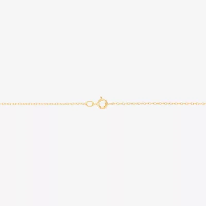 Limited Quantities! Womens 1/5 CT. Lab Grown White Diamond 14K Gold Over Silver Oval 18 Inch Pendant Necklace