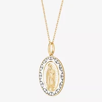 Limited Quantities! Womens 1/5 CT. Lab Grown White Diamond 14K Gold Over Silver Oval 18 Inch Pendant Necklace