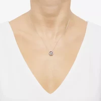 Limited Quantities! Womens 3/4 CT. T.W. Lab Grown White Diamond 14K White Gold Circle 18 Inch Pendant Necklace