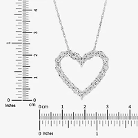 Limited Quantities! Womens 1/ CT. T.W. Lab Grown White Diamond Sterling Silver Heart 18 Inch Pendant Necklace