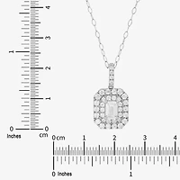 Limited Quantities! Womens 1 1/4 CT. T.W. Lab Grown White Diamond 14K White Gold 18 Inch Pendant Necklace
