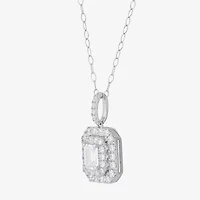 Limited Quantities! Womens 1 1/4 CT. T.W. Lab Grown White Diamond 14K White Gold 18 Inch Pendant Necklace