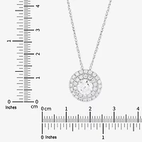 Limited Quantities! Womens 1 1/2 CT. T.W. Lab Grown White Diamond 14K White Gold Round 18 Inch Pendant Necklace
