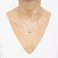 Limited Quantities! Womens 1 1/2 CT. T.W. Lab Grown White Diamond 14K White Gold Round 18 Inch Pendant Necklace