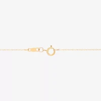 Limited Quantities! Womens 1/10 CT. T.W. Natural White Diamond 10K Gold Circle 17 1/4 Inch Pendant Necklace