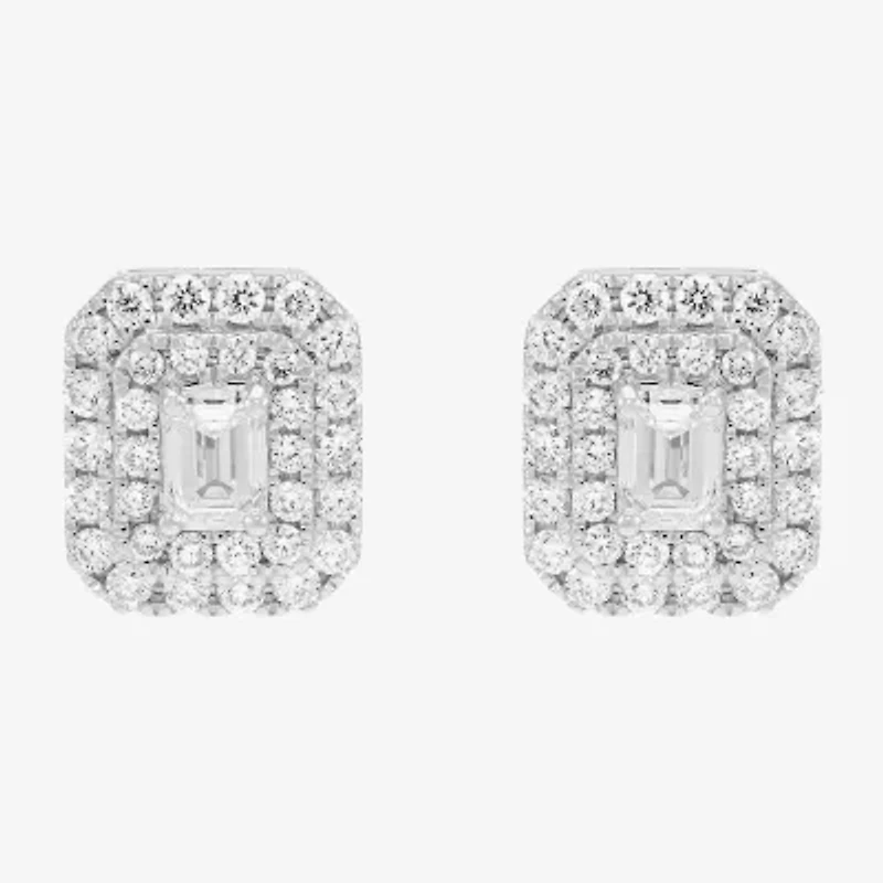 Limited Quantities! 1 1/2 CT. T.W. Lab Grown White Diamond 14K White Gold 11.4mm Stud Earrings