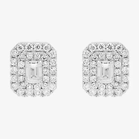 Limited Quantities! 1 1/2 CT. T.W. Lab Grown White Diamond 14K White Gold 11.4mm Stud Earrings