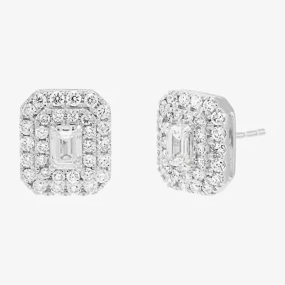 Limited Quantities! 1 1/2 CT. T.W. Lab Grown White Diamond 14K White Gold 11.4mm Stud Earrings