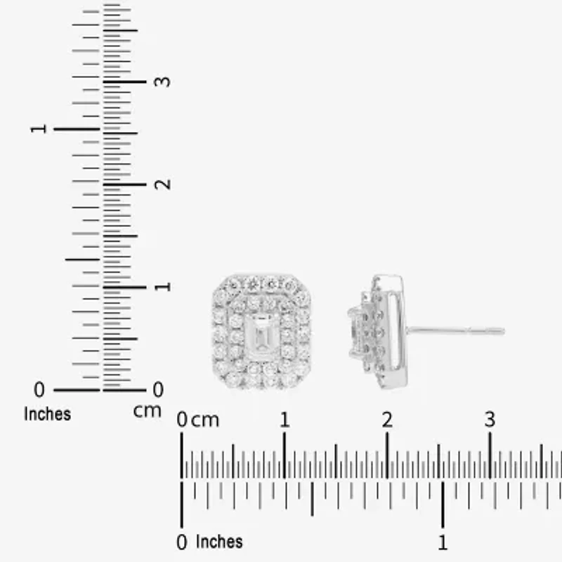 Limited Quantities! 1 1/2 CT. T.W. Lab Grown White Diamond 14K White Gold 11.4mm Stud Earrings