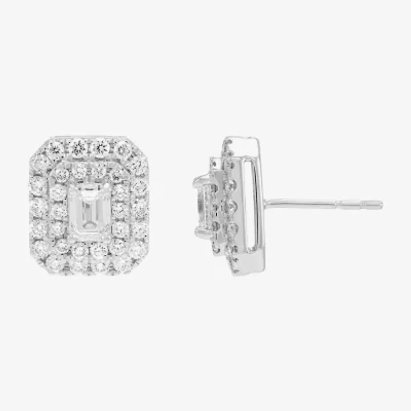 Limited Quantities! 1 1/2 CT. T.W. Lab Grown White Diamond 14K White Gold 11.4mm Stud Earrings