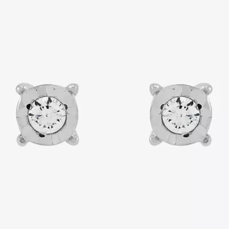 Limited Quantities! Womens 1/10 CT. T.W. Lab Grown White Diamond Sterling Silver 2-pc. Earring Set