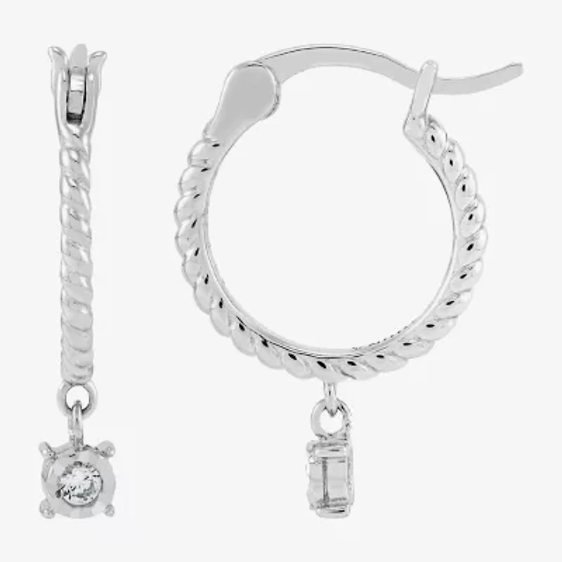 Limited Quantities! Womens 1/10 CT. T.W. Lab Grown White Diamond Sterling Silver 2-pc. Earring Set