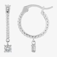 Limited Quantities! Womens 1/10 CT. T.W. Lab Grown White Diamond Sterling Silver 2-pc. Earring Set