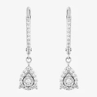 Limited Quantities! Womens 1/4 CT. T.W. Lab Grown White Diamond Sterling Silver Drop Earrings