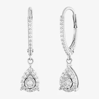 Limited Quantities! Womens 1/4 CT. T.W. Lab Grown White Diamond Sterling Silver Drop Earrings