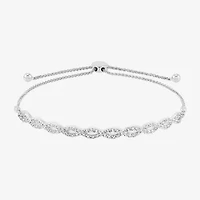 Limited Quantities! Womens 1 1/4 CT. T.W. Lab Grown White Diamond 10K White Gold Bolo Bracelet