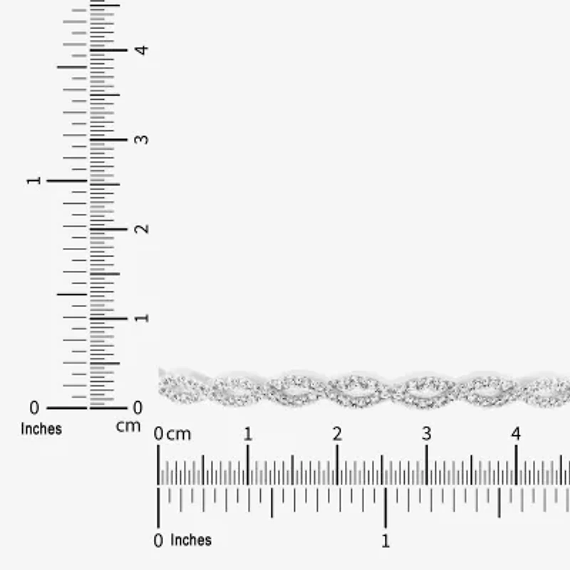 Limited Quantities! Womens 1 1/4 CT. T.W. Lab Grown White Diamond 10K White Gold Bolo Bracelet