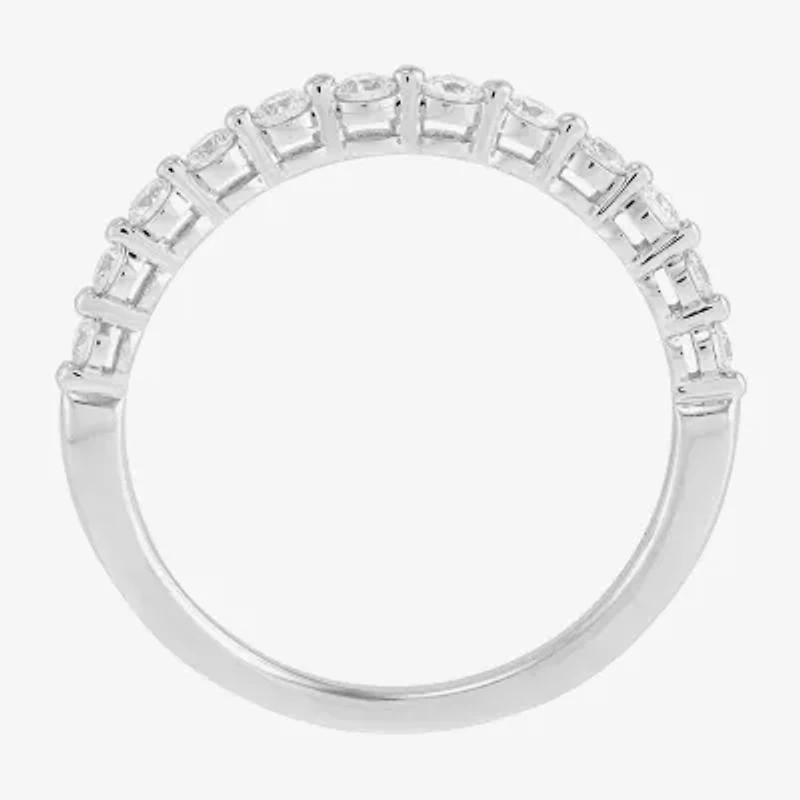 Limited Quantities! Womens 1 1/2 CT. T.W. Natural White Diamond 14K White Gold Side Stone Halo Bridal Set