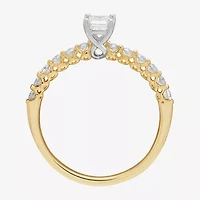 Limited Quantities! Womens 3/4 CT. T.W. Natural White Diamond 14K Gold Side Stone Engagement Ring