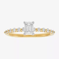 Limited Quantities! Womens 3/4 CT. T.W. Natural White Diamond 14K Gold Side Stone Engagement Ring