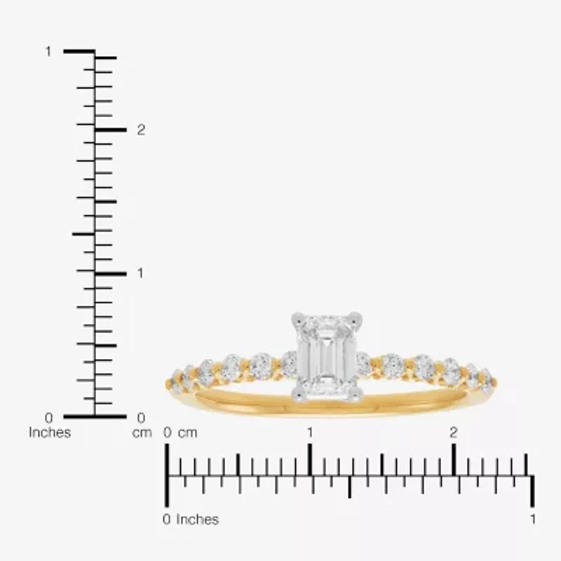 Limited Quantities! Womens 3/4 CT. T.W. Natural White Diamond 14K Gold Side Stone Engagement Ring
